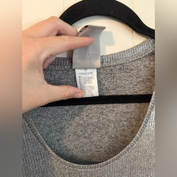 Anthropologie Dolan Metallic Silver Drawstring Ribbed Midi Dress, Size XS - Picture 2 of 10